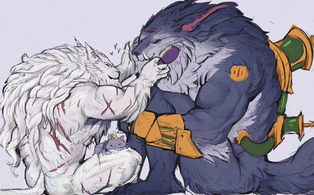 *brushes your werewolf*

#Rengar #Warwick