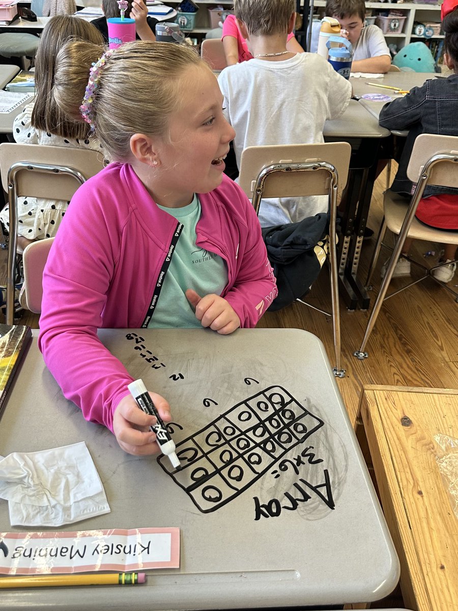 courtneyspecial's tweet photo. ⁦These 3rd grade students are exploring, building,&amp; teaching their peers about different ✖️models! Student ownership &amp; student math practices are on display as they make sense of structures &amp; model with mathematics! ⁦@LSmithEES⁩ ⁦@EastElemCCS⁩ ⁦@AMSTI_Athens⁩ https://t.co/MpqBzeP92X