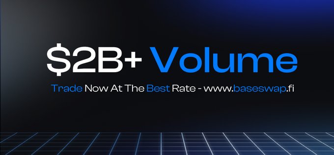 BaseSwap Achieves $2B+ Trading Volume, Ranks #3 DEX on Base