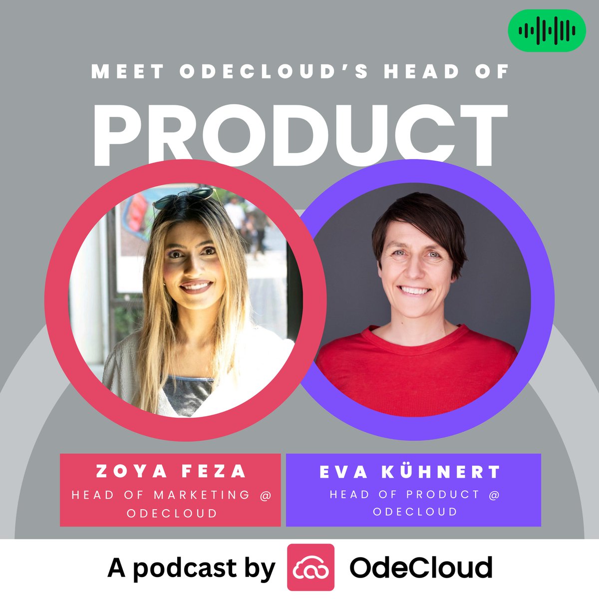 OdeCloud's tweet photo. 🌟Empowering Innovation: Conversations with OdeCloud Head of Product 🌟 

In our latest episode, we sit down with Eva Maria Kühnert, to explore her visionary approach to innovation and sustainable living. 

Tune in now and get inspired: https://t.co/bdEBTAKsN8

#OdeCloud https://t.co/wYgF2iDVL6