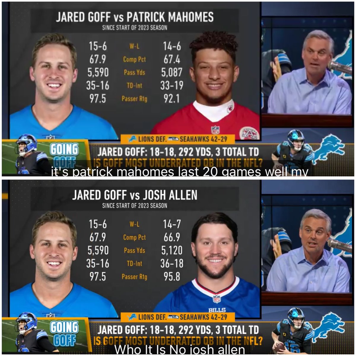 GoBlueRy's tweet image. Curious when the NFL community is ready to accept that Jared Goff is a top 5 QB. #Lions