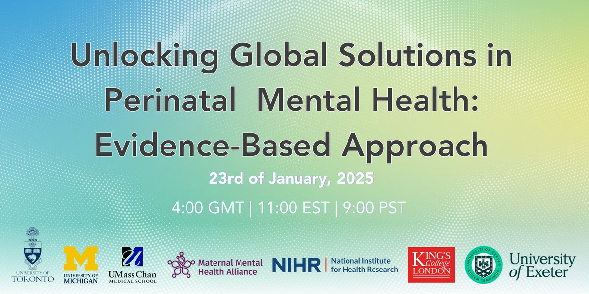 esmi_ii's tweet image. 🎓 Expert Talk: Perinatal Mental Health Webinar
Join leading experts discussing key insights on perinatal mental health.
📅 January 23, 2025
🔗 Register now: bit.ly/PMH_webinar
Free registration | Limited spots available!
#PerinatalMentalHealth #MaternalHealth #Wellbeing✨