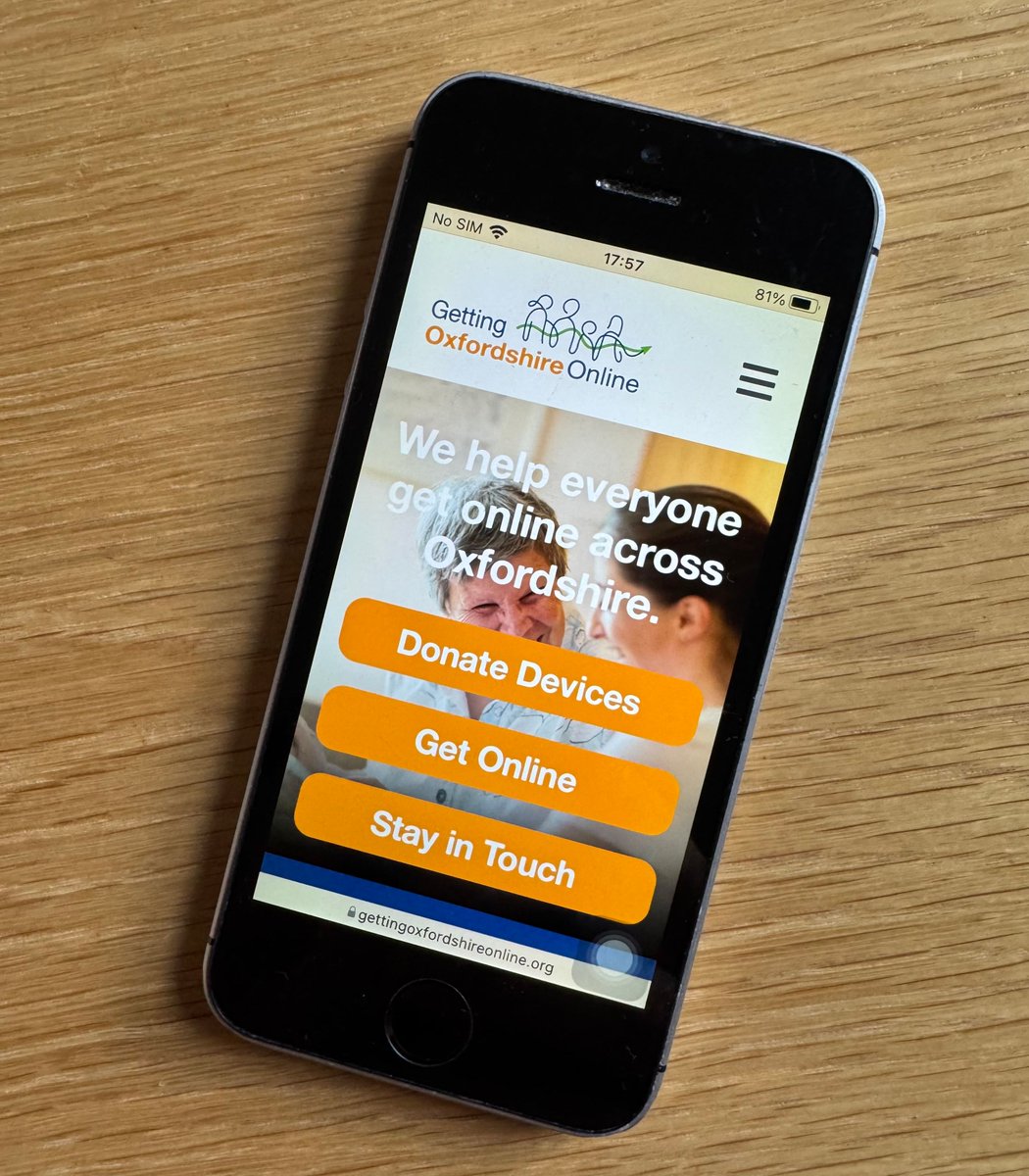 We're thrilled to share our new website, where it's easier to donate a device, find help to get online, or join our network. Big thanks to <a href="/DelSocialUK/">Delivered Social</a> for building our new home. Check it out at gettingoxfordshireonline.org 

<a href="/aspireoxonline/">Aspire Oxford</a>
<a href="/bicgreen/">Bicester Green</a>
#digitalinclusion