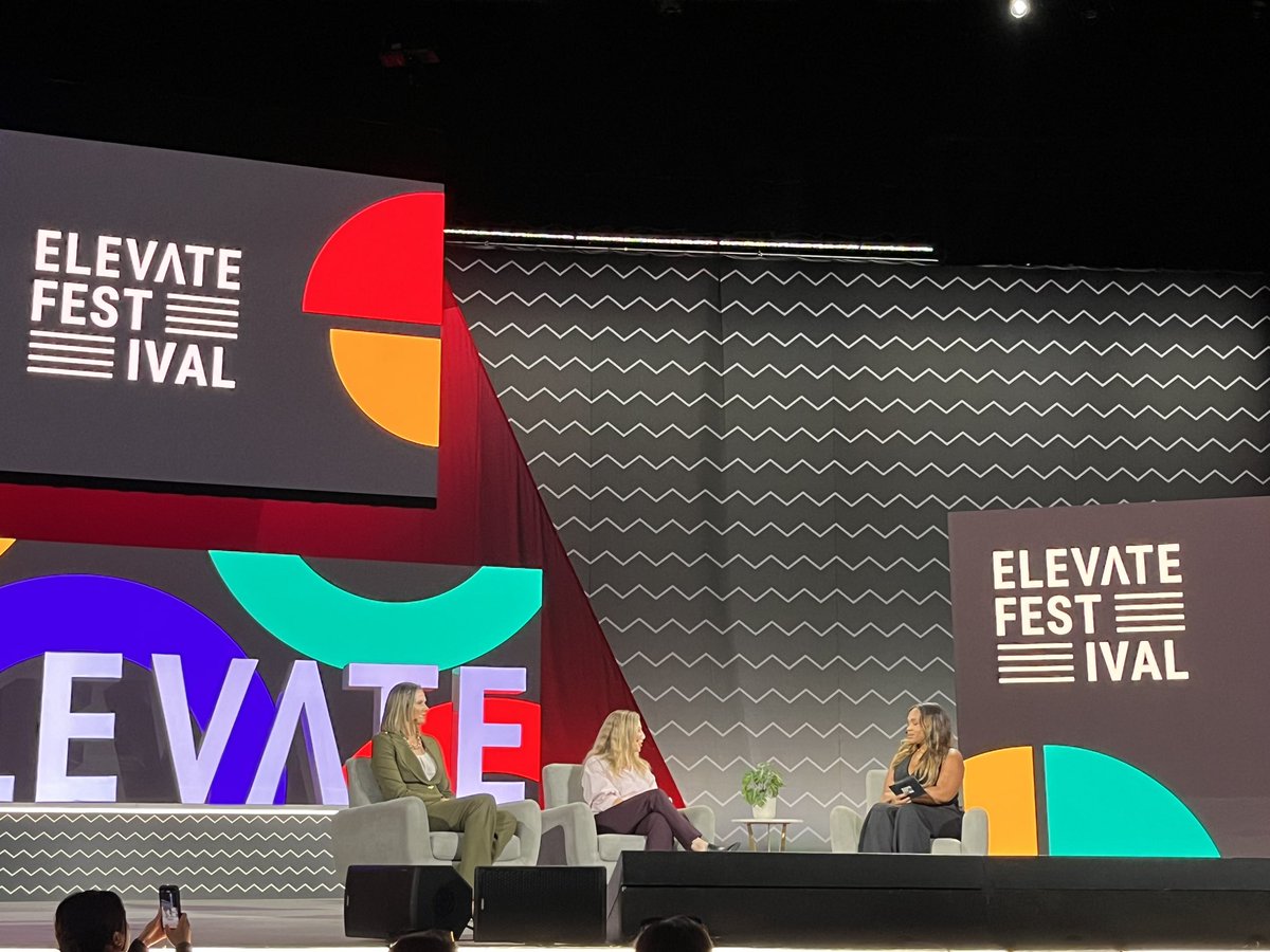 TaCaGo's tweet image. What a panel! @ElevateTechCA 

Whole new game: The Rise of Women’s Sports 

@taresch @J16H @Kayla_Grey