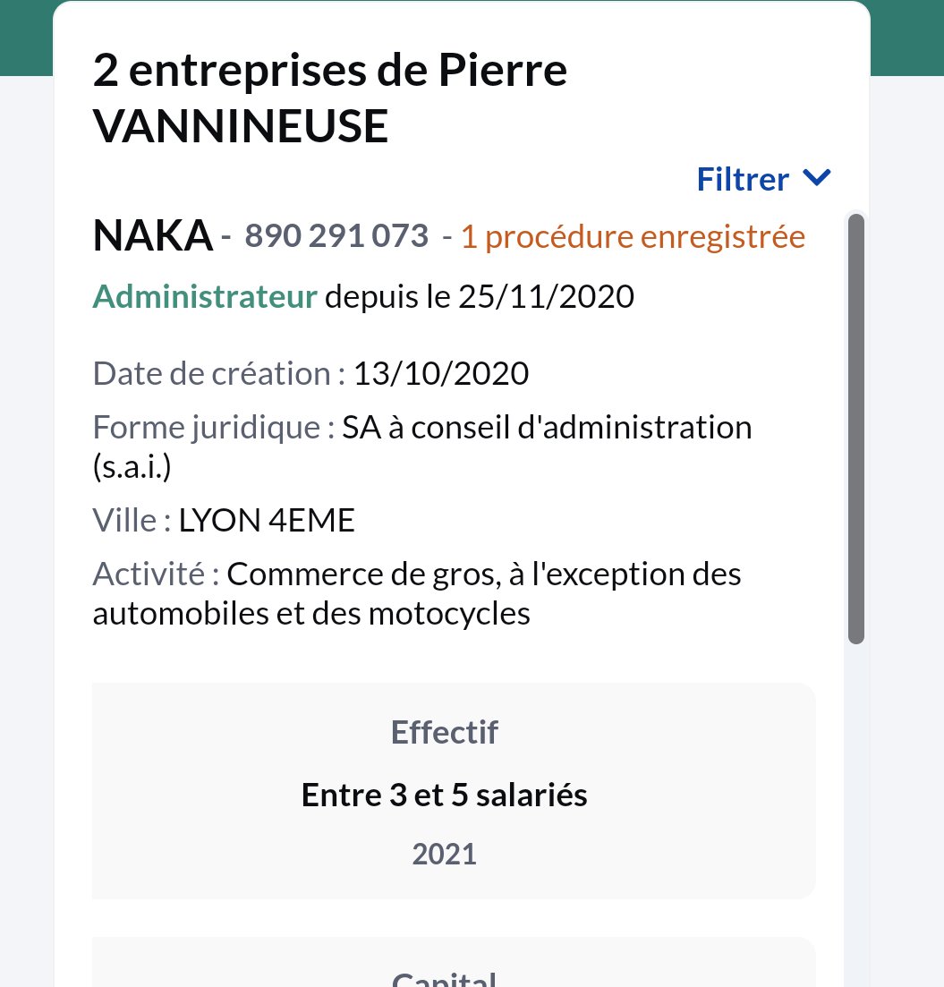 BlatoUndefined's tweet image. Ça fait penser au montage bizarre Dionae, ou  encore Nakka avec les dirigeants de Algreen. Pourquoi vannineuse a besoin de monter des sociétés avec les vendus qui mangent aux râteliers ?

De toute manière ces tanches sont des des photocopieuse , donc quand un domino va tomber..