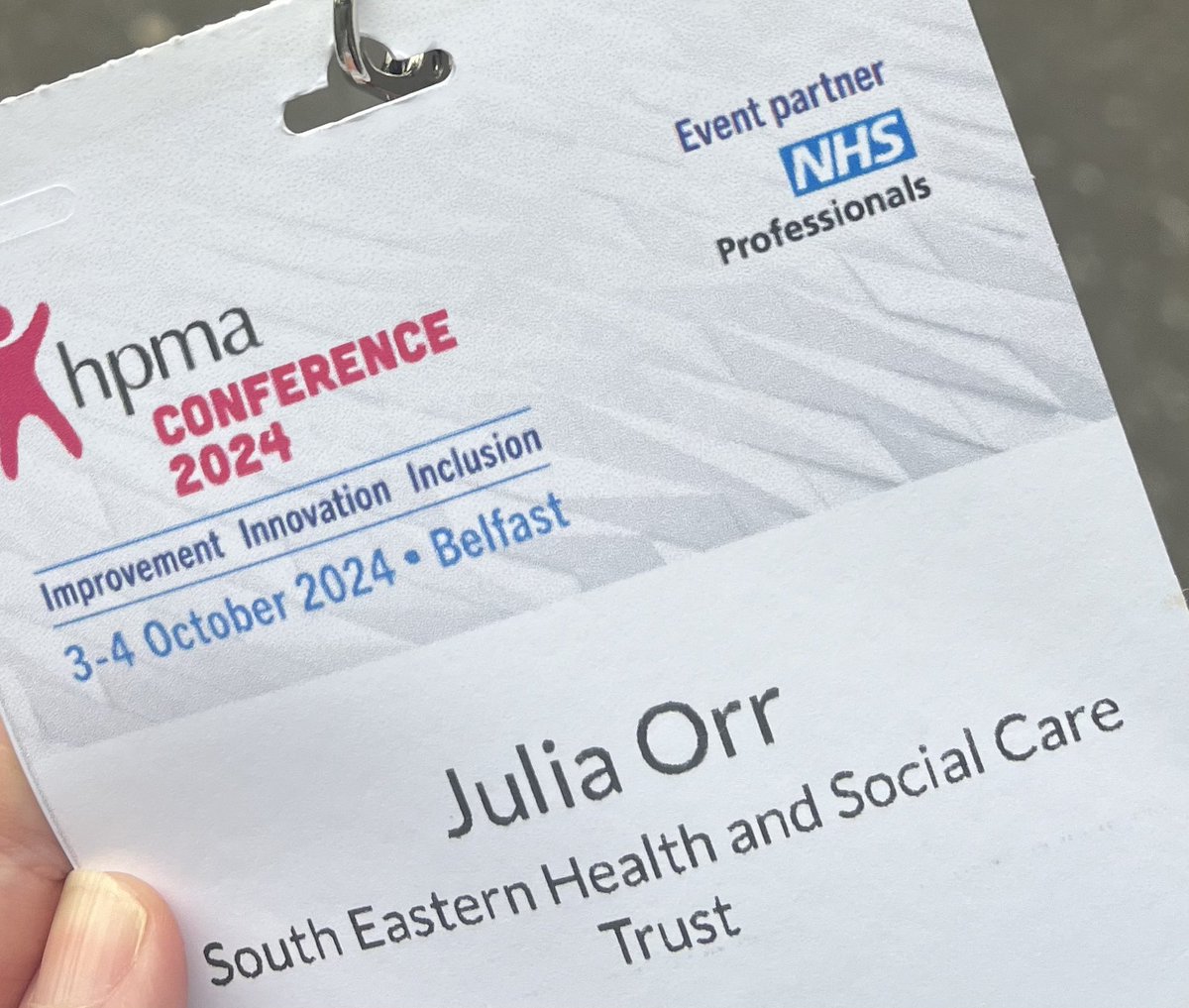 Lovely to be back at the <a href="/HPMA_NI/">HPMA NI</a> and <a href="/HPMA_National/">HPMA</a> event today and reconnecting with colleagues from <a href="/BelfastTrust/">Belfast Trust</a>