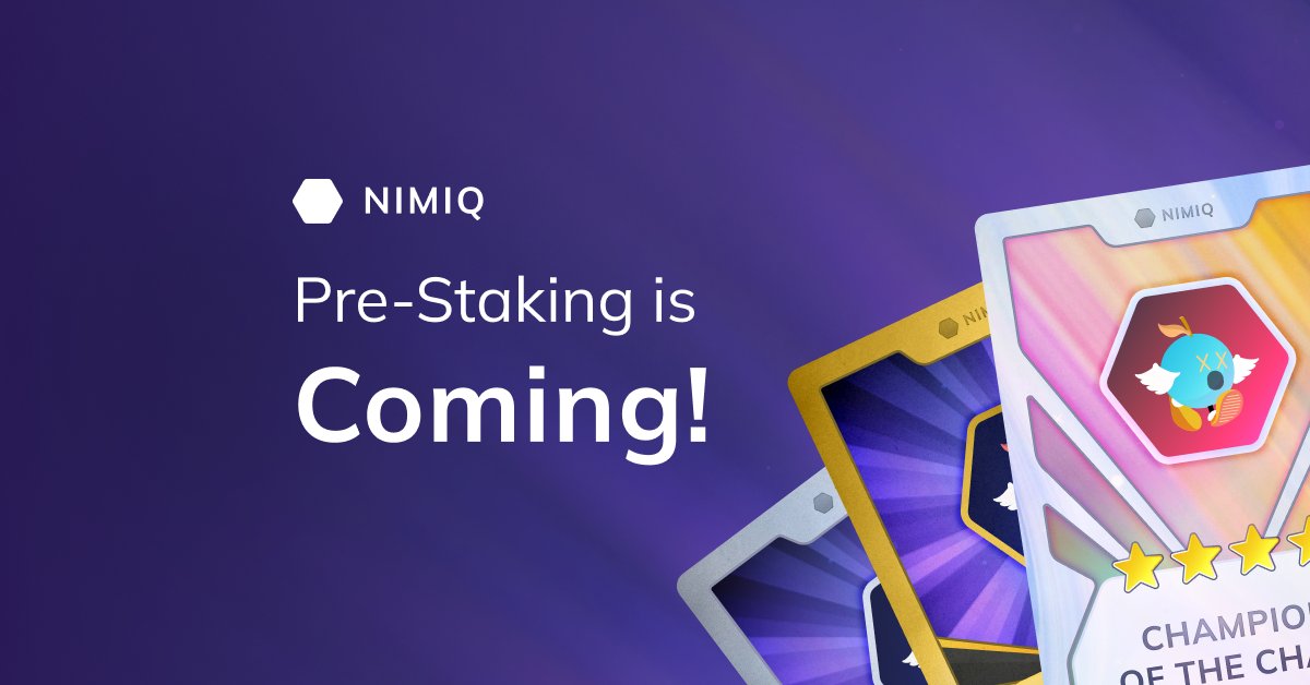 Nimiq is about to migrate to Proof of Stake, and the next step is Pre-Staking! 🌱

Join Nimiq Pre-Staking and earn a share of over 200 million $NIM in rewards! 🎉

Enter here: prestaking.nimiq.network 👀
Blog: nimiq.com/blog/nimiq-pre…

Details below. ⬇️

#Giveaway #Crypto #Web3