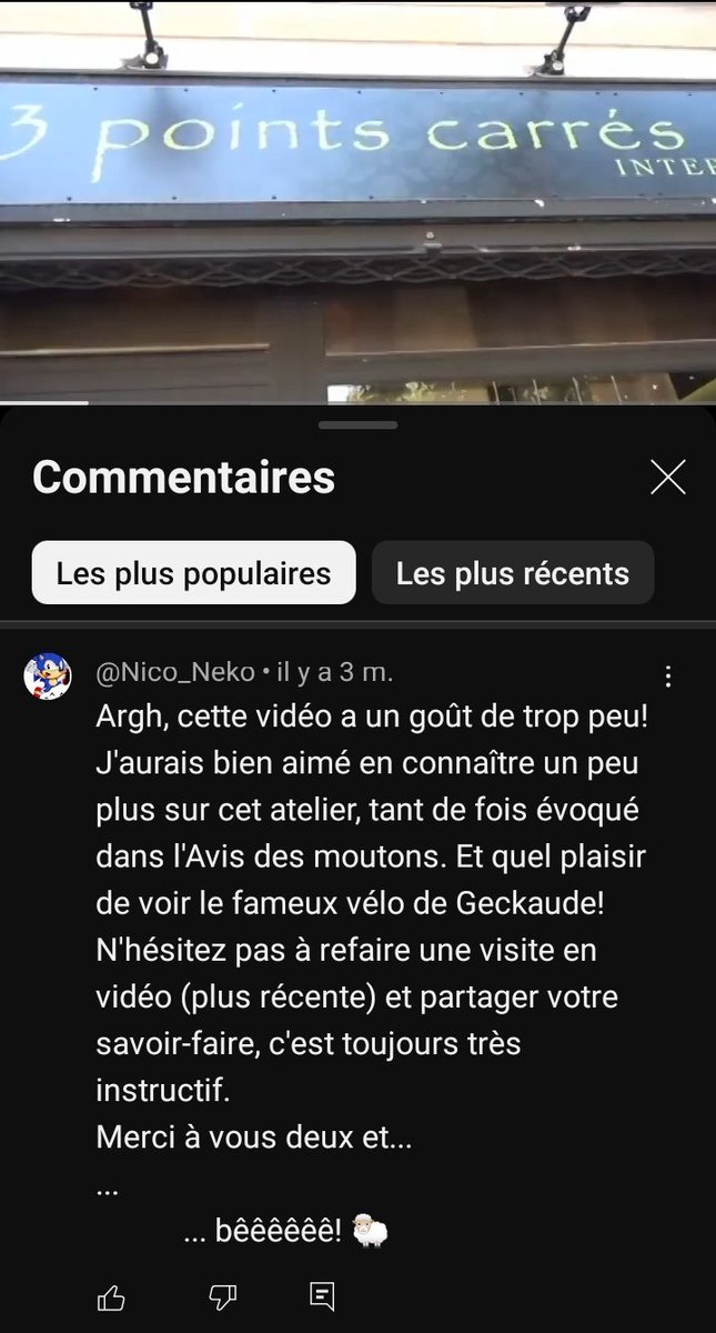 Bonjour à toutes les poditrices et tous les poditeurs de <a href="/LAvisDesMoutons/">L'Avis Des Moutons</a>.
Je ne saurais être plus comblé que ce jour où Geckaude m'a cité! Une incroyable surprise en écoutant cet épisode (que maintenant), je suis HEU-REUX!
Dommage que @geckaude ne soit plus sur TwittiX...