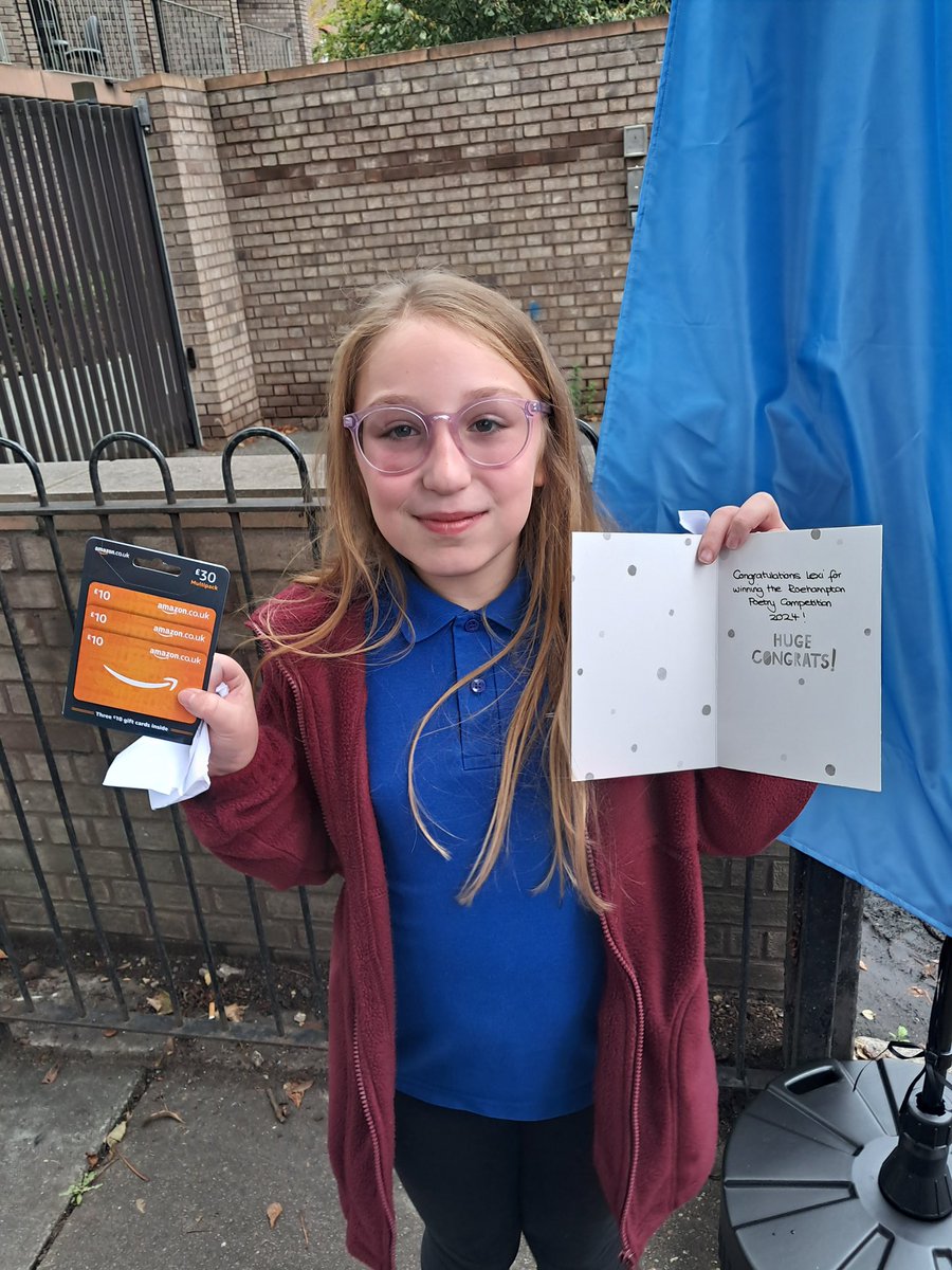 All of us at Heathmere Primary School were so proud of Lexi today whose poem was chosen as the winning entry as part of the celebrations for the Roehampton Family Hub launch! <a href="/heathmereschool/">Heathmere Primary School</a> <a href="/wandbc/">Wandsworth Council</a>