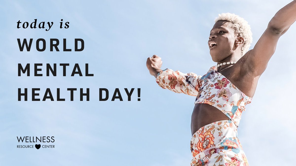 Today is #WorldMentalHealthDay. Like physical health, everyone has mental health. We encourage you to take care of yourself today, and every day.
