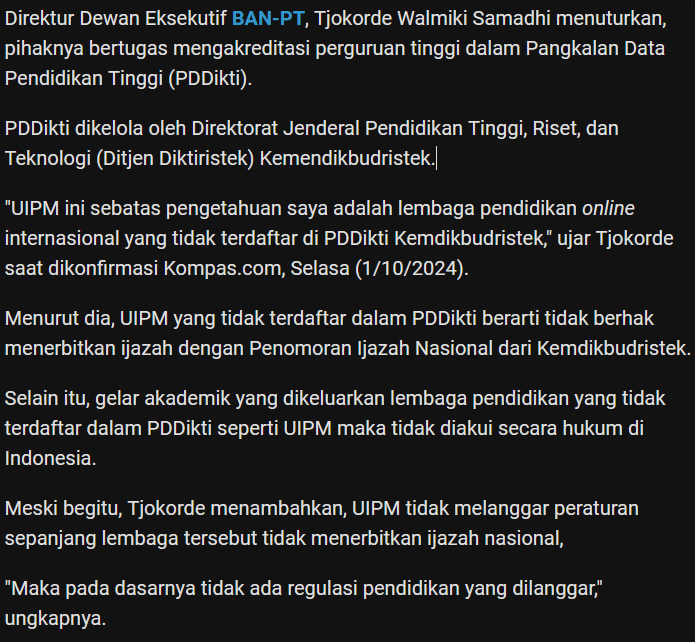 pndkdotin's tweet photo. @IbrahimNiar Sepertinya kompas salah tulis sih harusnya sekretaris dewan eksekutif. Terlepas dari itu, emang boleh bimbel online ngasih gelar? https://t.co/pCtI1vdy0U