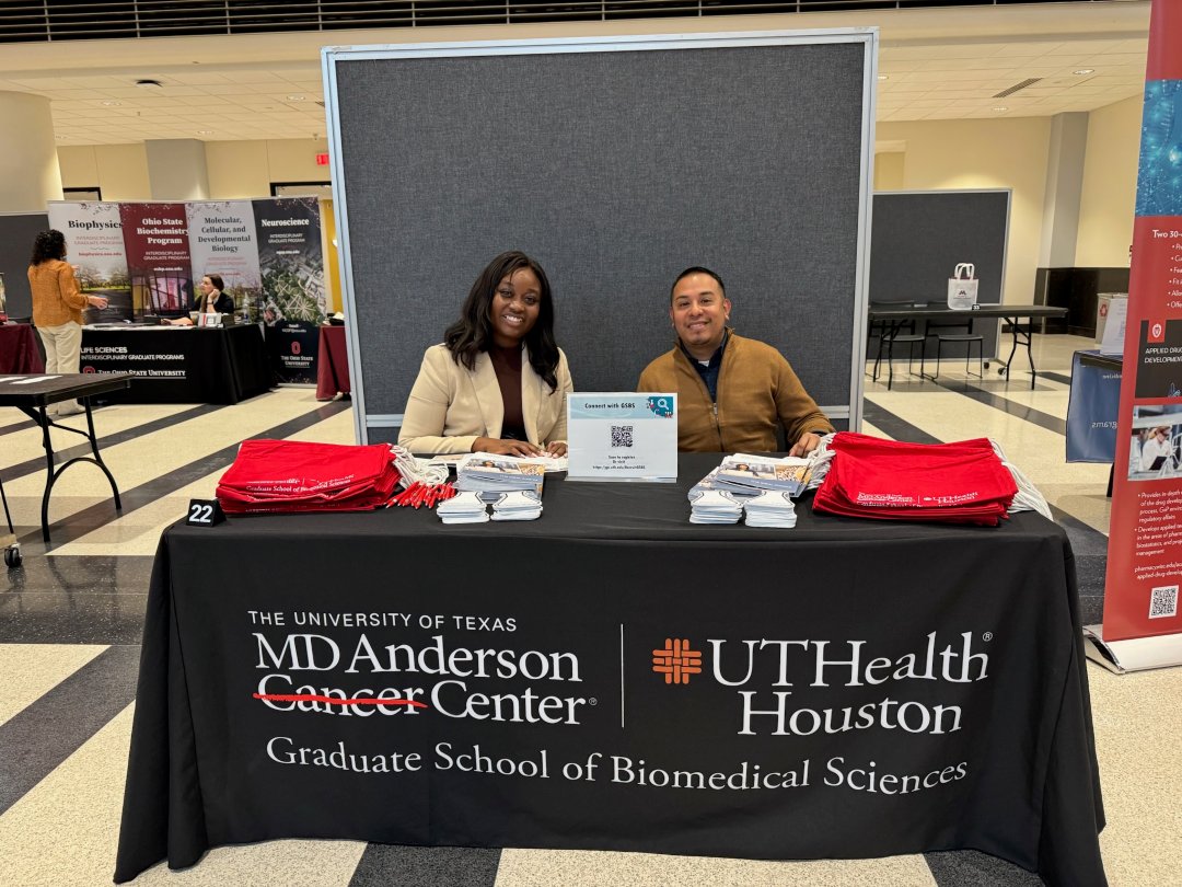 We're recruiting in Minnesota today! At the University of Minnesota's Life Sciences Graduate School Fair. Student ambassadors are there with our recruiters—stop by to chat! Find all event dates and locations at loom.ly/cfQ8h1M. #WeAreGSBS