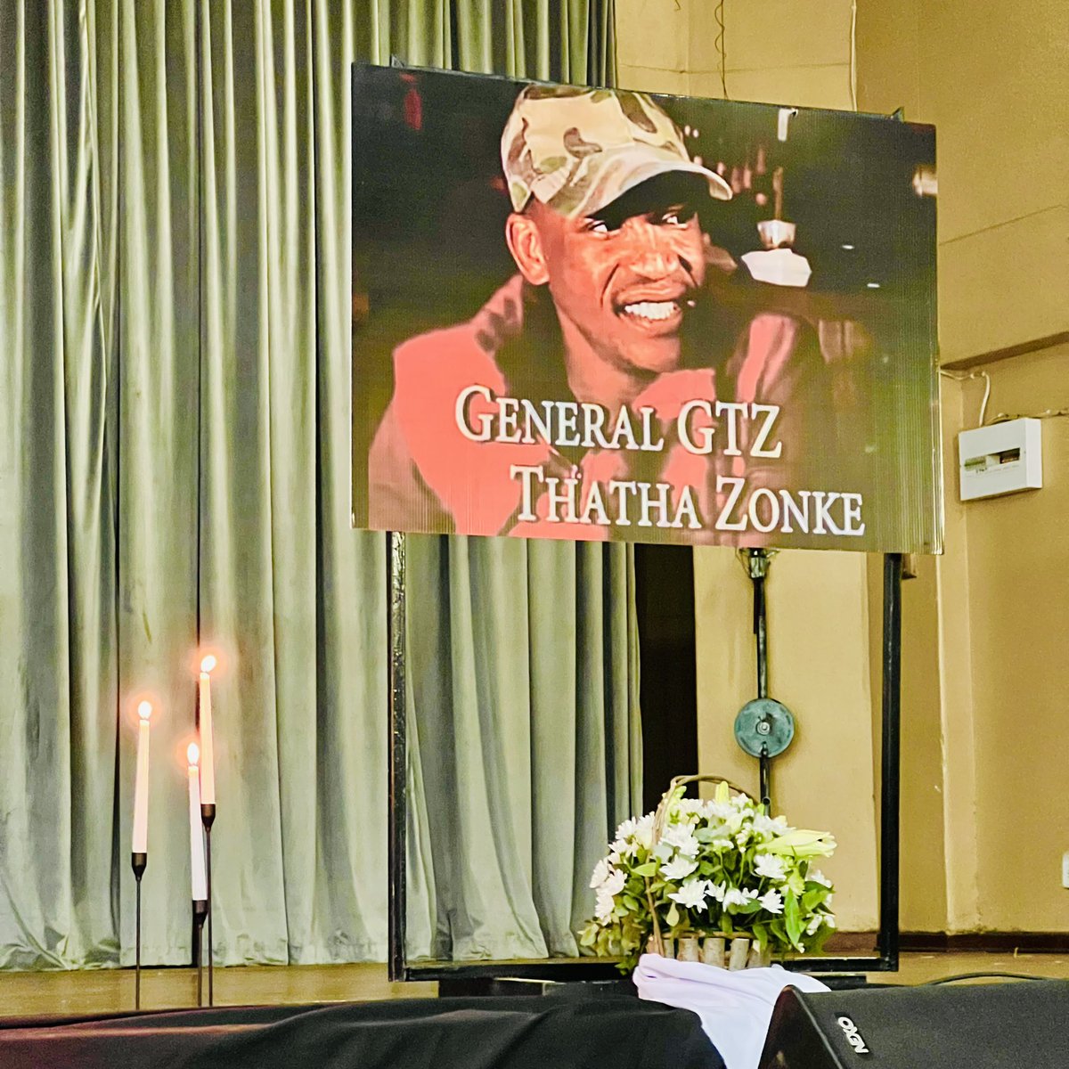 GautengSACR's tweet photo. The last member of the Kwaito group Chiskop, Siphiwe “General GTZ” Sibisi is being remembered by family, friends, and fellow artists from the entertainment industry at Pace Community College in Jabulani, Soweto.

#RIPGeneral 
#RIPSiphiweSibisi https://t.co/8c9sOk0bKC