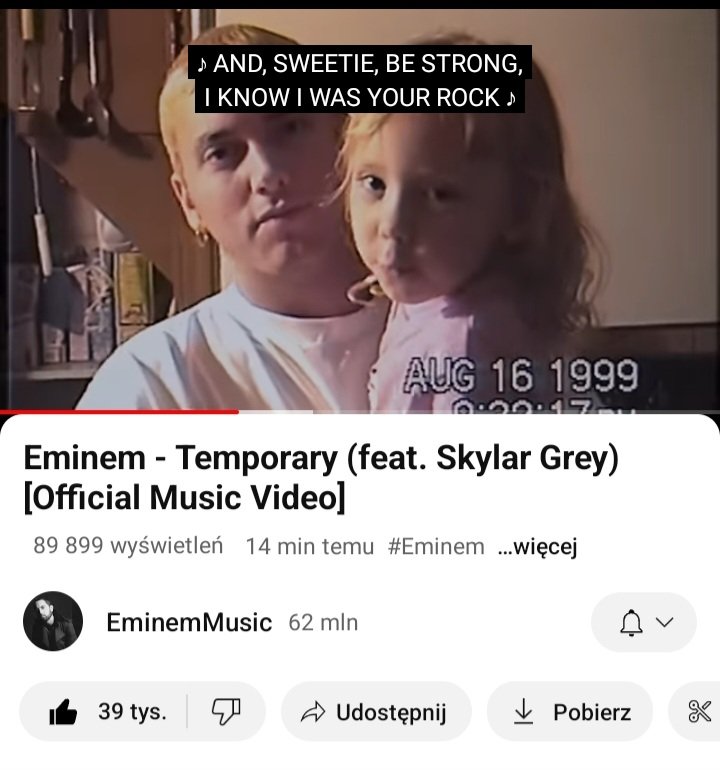 fluffy_l00cura's tweet image. Eminem mnie właśnie zabił tym teledyskiem, tą piosenką... Zawsze będę powtarzać, że piosenki, które pisze z myślą o Hailie czy w ogóle o swoich dzieciach są pieprzonym arcydziełem #Temporary