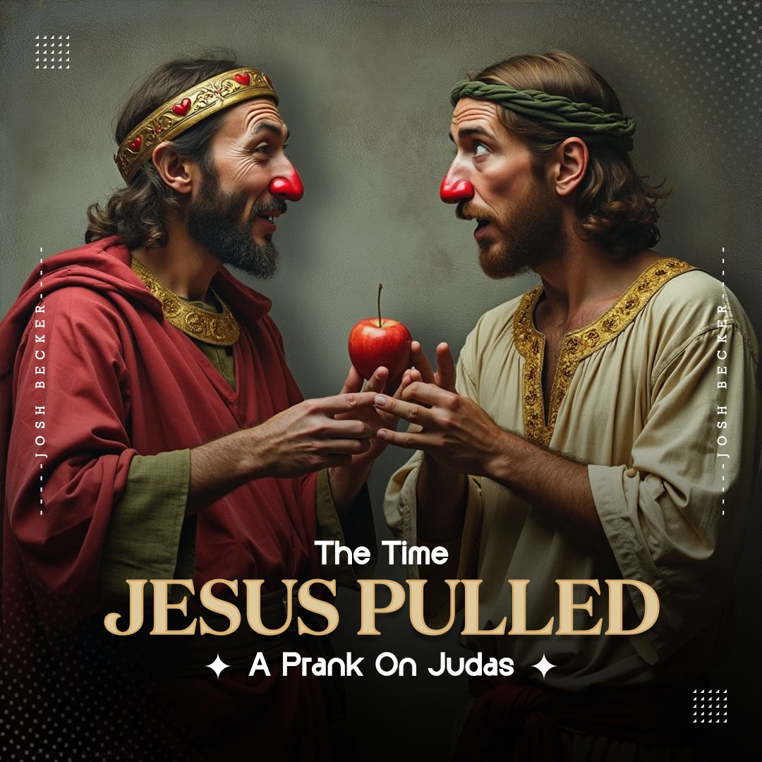 JBeckerDirector's tweet photo. One day, #Jesus decided it was time for a little divine #prank. Ever seen someone out-pranked by a #messiah?

#buynow: https://t.co/Jr0QpzVMsb

#christian #christ #bible #peace #book #booklovers #readers #judas #thegospelaccordingtojudas #joshbecker #prank #jesusmemes #jesusjokes https://t.co/XJFKOIEuZt