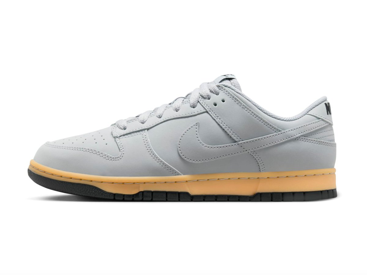 Ad: NEW Nike Dunk Low 'Wolf Grey/Gum Yellow' dropped today on Revolve => howl.link/xmxitljn5ym48