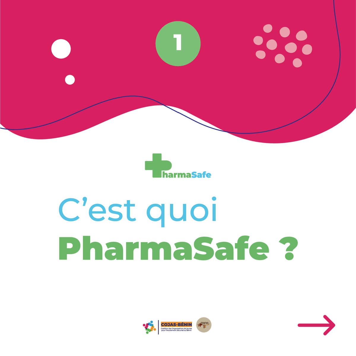 Découvrez #PharmaSafe  pour l’amélioration de l'accès des femmes à des services d'avortement sécurisé et de qualité. 
1/5⬇️