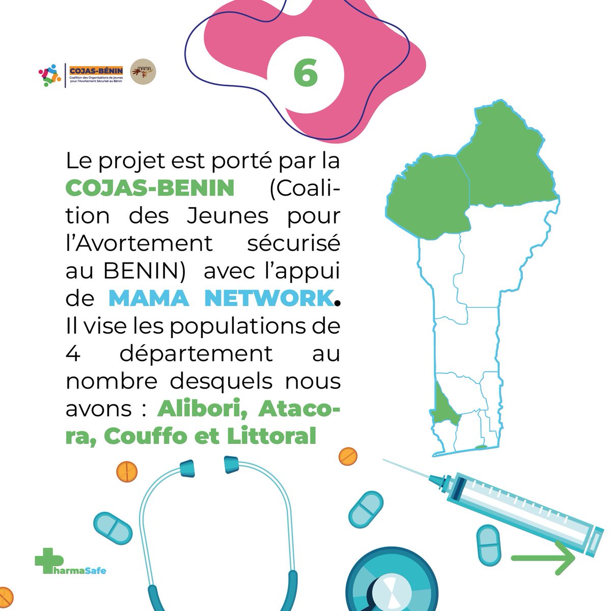 Créer des partenariats solides avec l esPharmaciens pour garantir la pérennité de nos actions. 🤝

Ensemble, nous faisons un pas de plus vers un avenir où chaque femme a accès aux soins dont elle a besoin, en toute sécurité et avec dignité. ✨
4/5⬇️