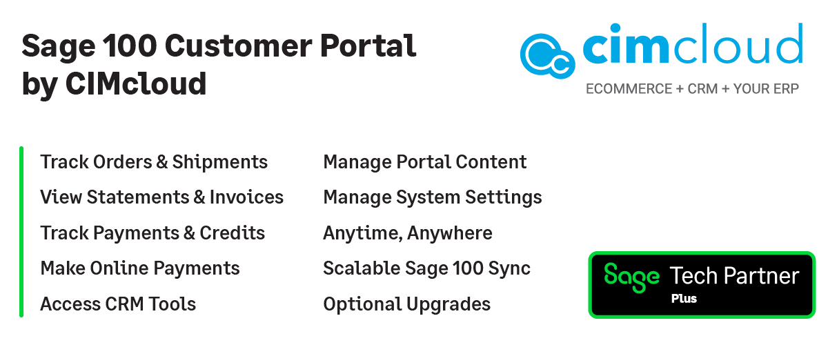 Unlike other “free” or “included” online payment options, CIMcloud provides your customers online access to review orders, shipments, and invoices and make online payments. info.cimcloud.com/request-demo