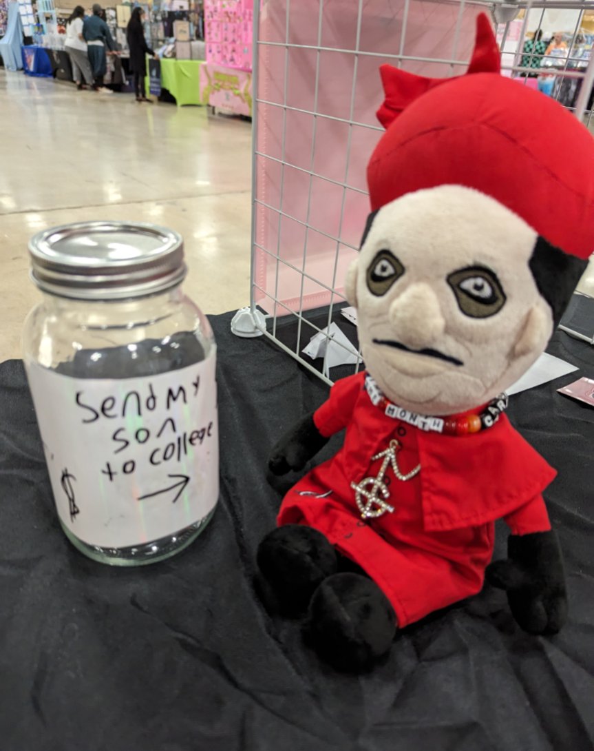 valkyrieinpink's tweet image. My plushia hates when I have a con weekend