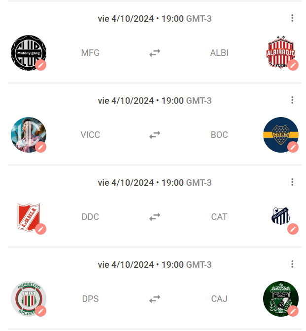 Proxima Jornada 🔜

#LigaDeAscensoAEU - Fecha 3
4/10
19:00 (🇺🇾🇦🇷)

Partidos:
<a href="/mufonygang/">mufony gang</a> Vs <a href="/Albirrojo_ES/">Albirrojo Esports</a> 
<a href="/vicecityfc_/">Vice City</a> Vs <a href="/Bocabaret_/">Bocabaret ❁</a> 
<a href="/DefensorChovet/">ᴅᴇғᴇɴsᴏʀᴇs ᴅᴇ ᴄʜᴏᴠᴇᴛ</a> Vs <a href="/CATallerismo/">Tallerismo ⭐️</a> 
<a href="/depSplin/">Deportivo Splinter 🍕</a> Vs <a href="/CAJorge_/">Club Atlético Jorge</a>