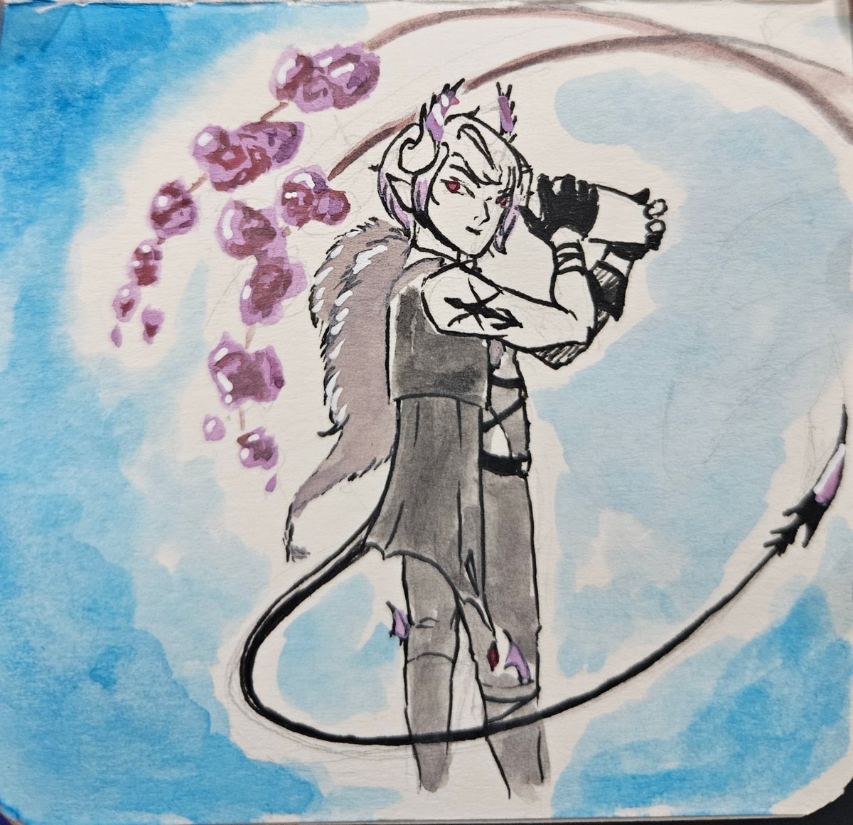 3llymell1's tweet photo. Ink(?)vchubatober

Day 4: Exotic ft. Zander Netherbrand

A flower. An orchid. An orchid from the underworld.

YOU BLOODY ELL INCUBUS DO U KNOW THAT YOU'RE A B TO DRAW AAAAAAAAAA 😤😤

#inktober2024 #Netherrizz https://t.co/dRSa5o4tbl