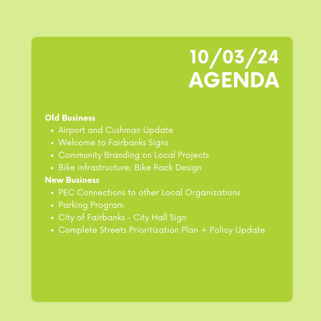 🌳
Today is our Project Enhancement Committee's quarterly meet-up! Pop into the meeting in-person at our office, 100 Cushman Street, Suite 215 or zoom in by going to fastplanning.us/keepup/zoom. You can find the meeting materials and more at fastplanning.us/meetings/pec/