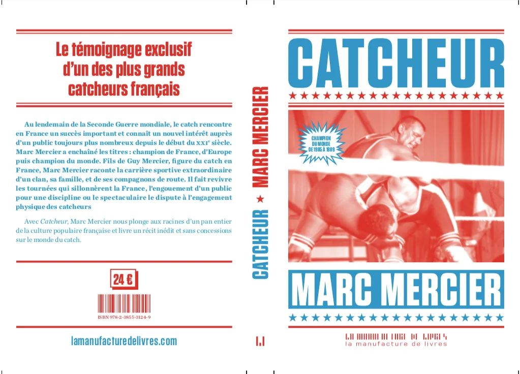"Catcheur". 
Sortie le 31 Octobre.
En vente dans toutes les librairies, FNAC, Hyper et Super marché, Amazon...ou en commande chez mon éditeur <a href="/LaManufDeLivres/">La Manufacture de livres</a>