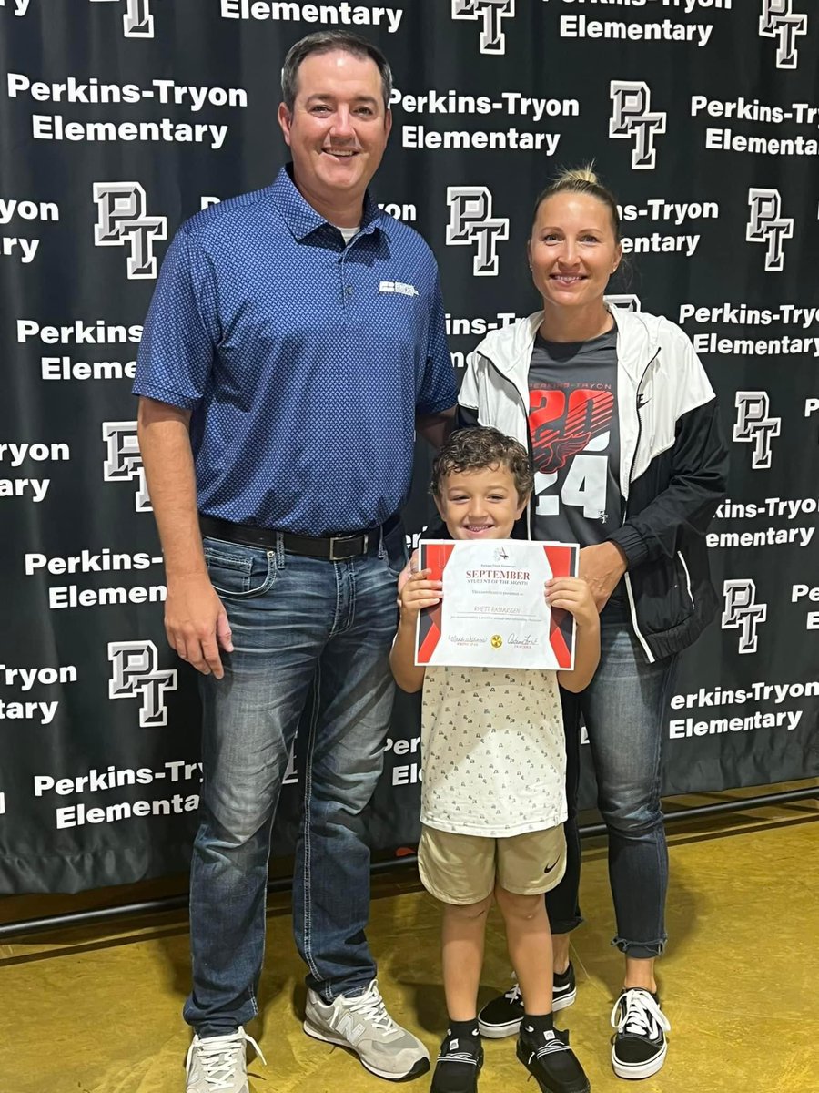 Rhett was Student of the Month for September!! Super proud of him! 💙💙

#TeamPT