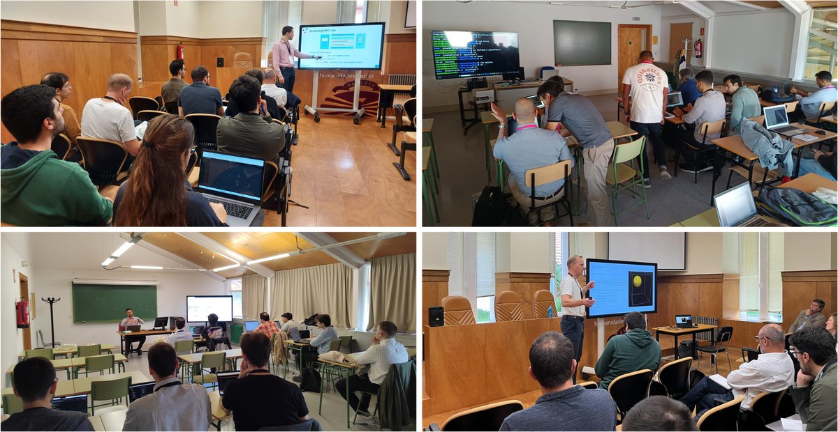 We've had a a series of fantastic training courses this morning, about  isoAdvector, use of OpenFOAM in HPC environments, programming... and of  course the basic courses for newcomers!
