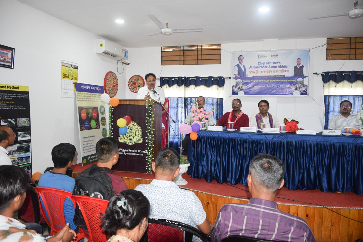 DC Udalguri inaugurated a 3-day orientation program for the beneficiaries of the CMAAA at KVK Rowta, today. The District Commissioner highlighted the key aspects of CMAAA, elaborating on its vision &amp; the anticipated benefits of the scheme and the training.