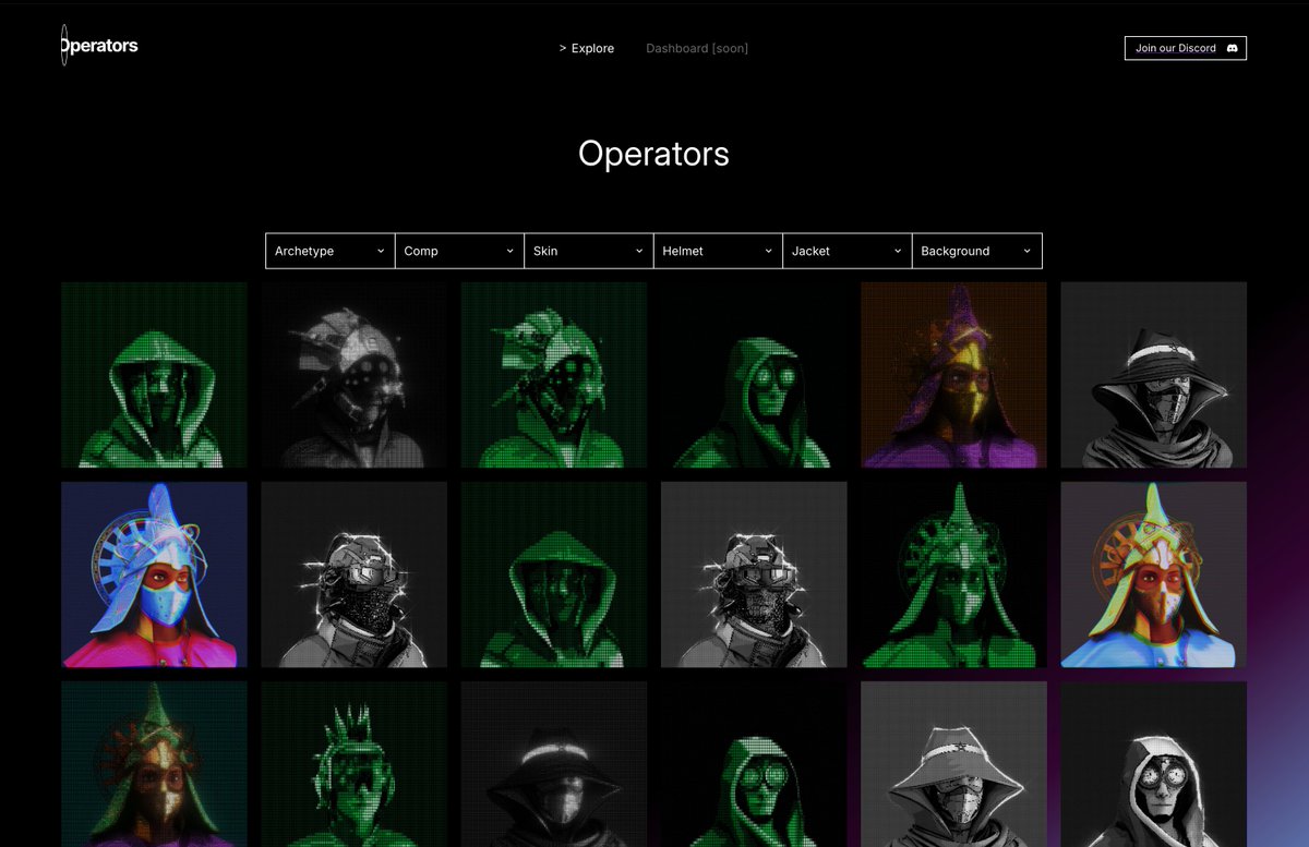 The Operator Explore Page is now live!

Operators can now browse the entire 5,000-piece collection and dive into the names and traits of each.

Explore here: dashboard.logos.co

🧵(1/4)
