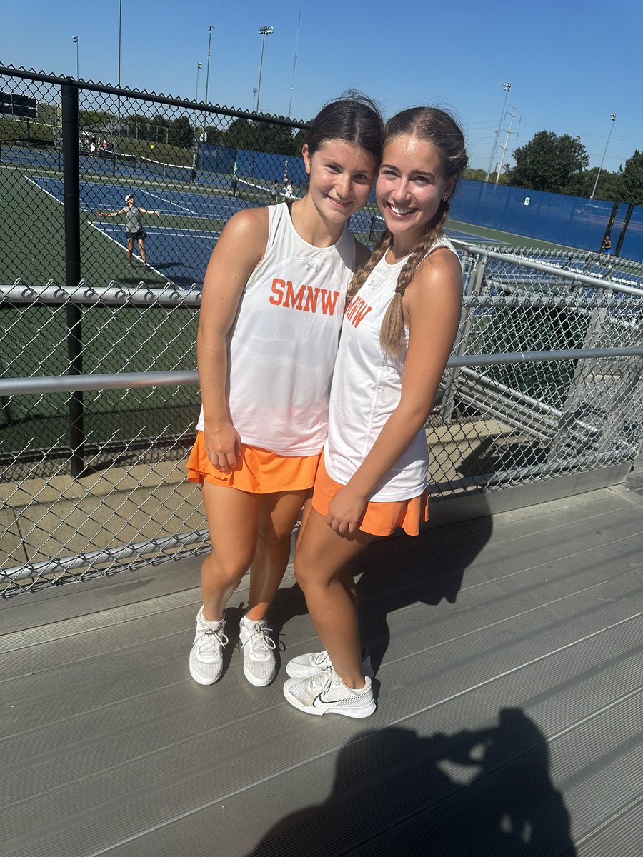 Abby O’Connor &amp; Claire Woods are representing in singles today!!! <a href="/SMNWAthletics/">SMNW Athletics</a>