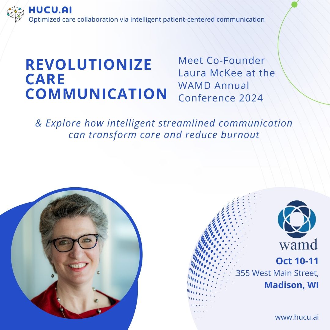 Ready to improve care coordination in post-acute and long-term care?
Join Laura McKee, Co-Founder &amp; COO of Hucu.ai, at the upcoming WAMD on October 10-11

#PostAcuteCare #LongTermCare #HealthcareLeadership #CareCoordination #Hucuai #HealthTech #PatientCenteredCare