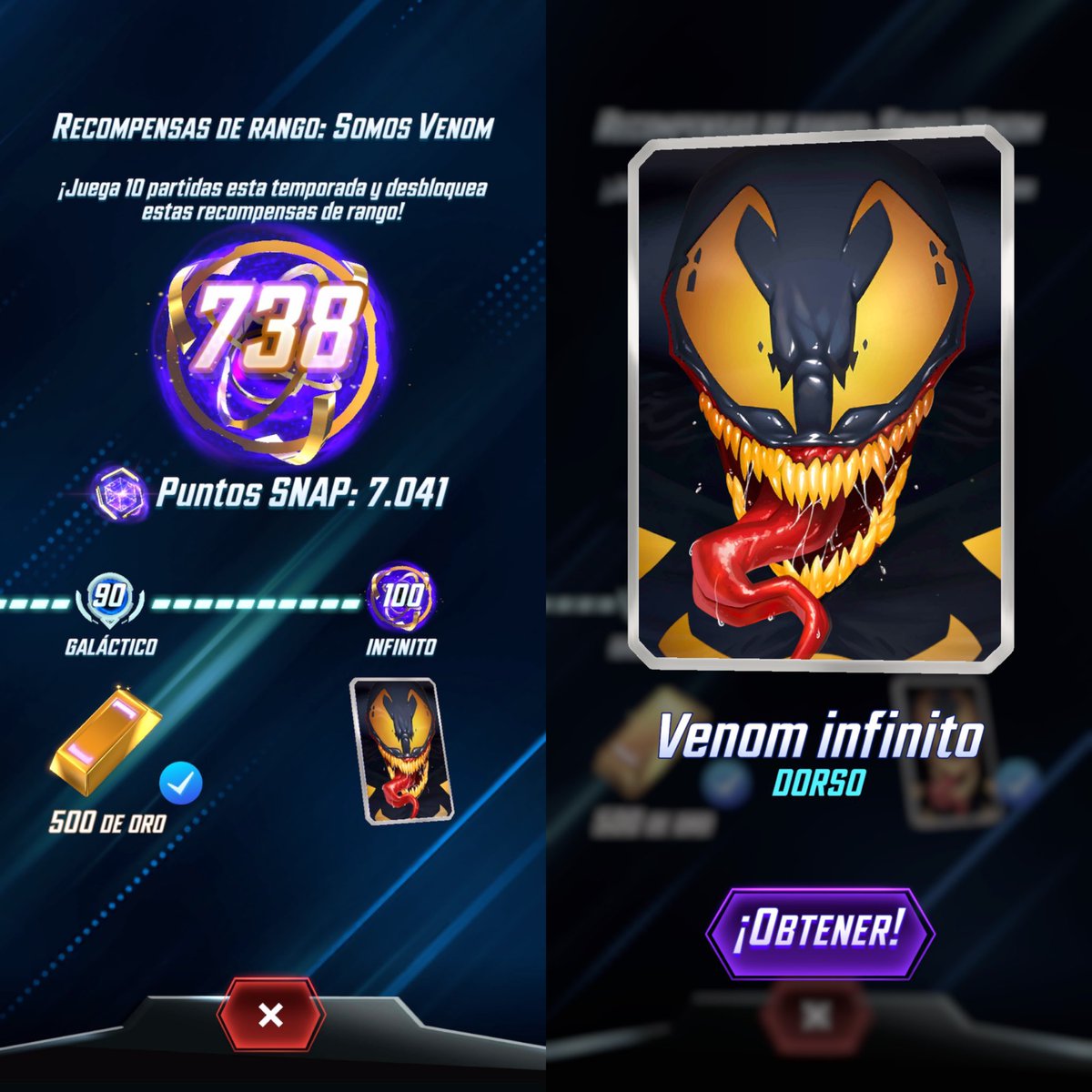 SaNeKitsune's tweet image. Infinite range reached with this deck!!!
I saw @JeffHoogland playing it and then I did the same thing it, I just changed US Agent for Agent Venom. Was fun to play small cards and unleash the snowball
@SnapDecks #MarvelSnap 
vm.tiktok.com/ZMhkdmkvt/