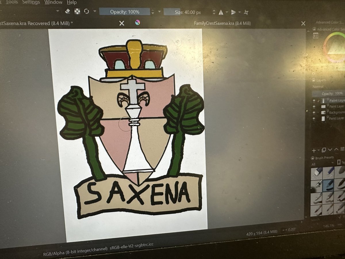 Mr_Pora_Teacher's tweet image. My grade 8’s SciTech, Visau Arts, Elements and Principles of Design expressed in Heraldry: Coat of Arms Design, digital work using: illustrator, Photoshop, Krita (vector based) 
@PeelSchools @TrusteeMcDonald @OnAEA @pdsbarts @BobbieDorka