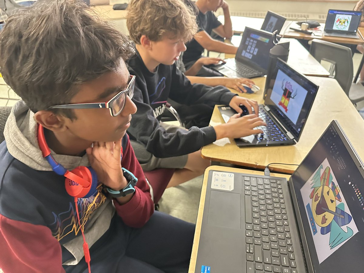 Mr_Pora_Teacher's tweet image. My grade 8’s SciTech, Visau Arts, Elements and Principles of Design expressed in Heraldry: Coat of Arms Design, digital work using: illustrator, Photoshop, Krita (vector based) 
@PeelSchools @TrusteeMcDonald @OnAEA @pdsbarts @BobbieDorka