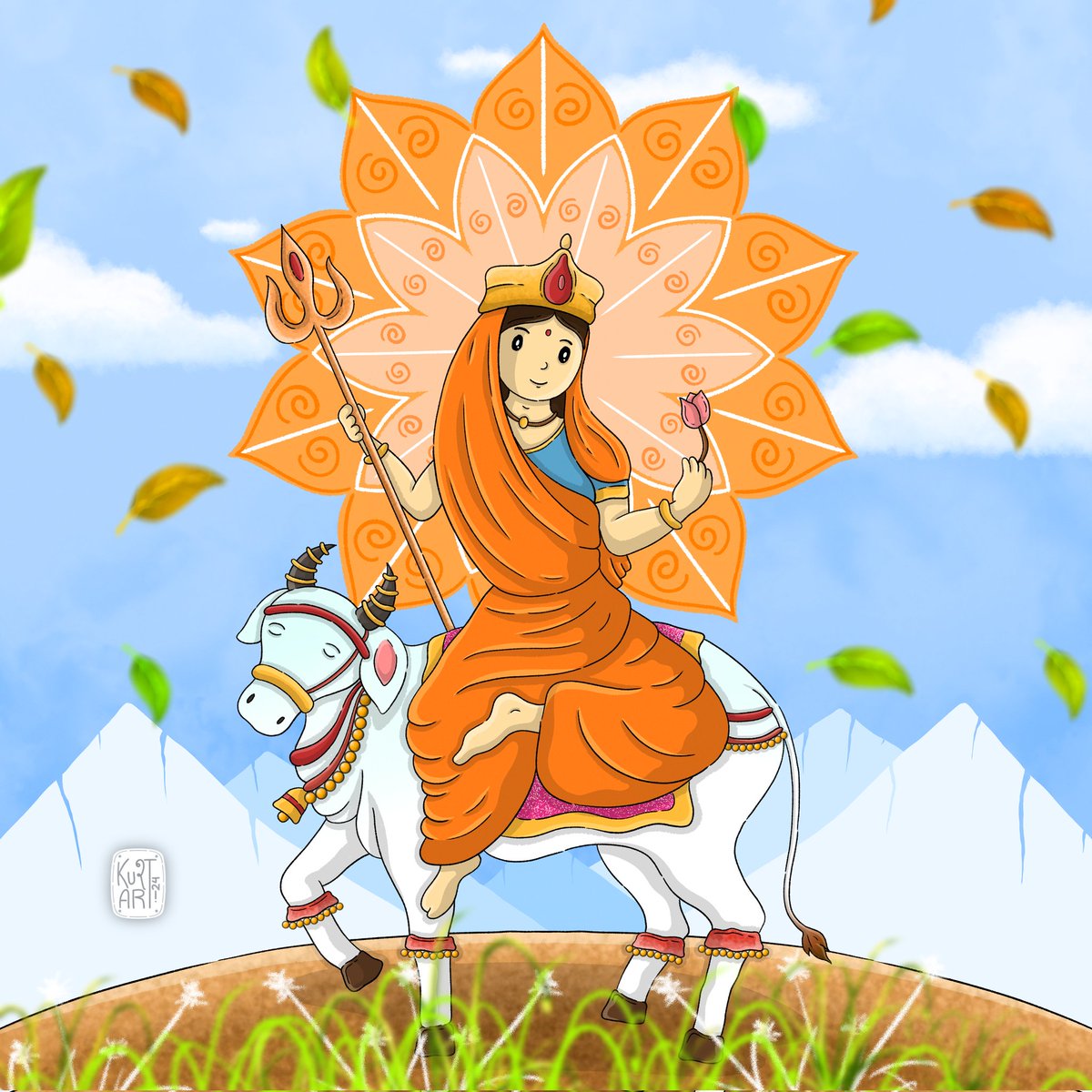 Maa Shailaputri ❤️ Happy Navratri Fam 

Drop a ❤️ fam
#art #nftarti̇st