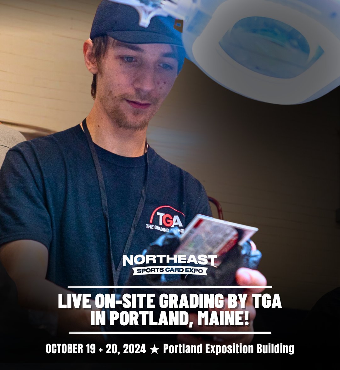 ncardexpo's tweet image. .@tgacards is back and ready to live grade ON-SITE at the #NortheastSportsCardExpo: Portland, Maine on Oct 19 &amp;amp; 20! Check out some 🔥🔥 TGA grades from past shows. Don’t miss out!

#cardshow #cardgrading #portlandmaine