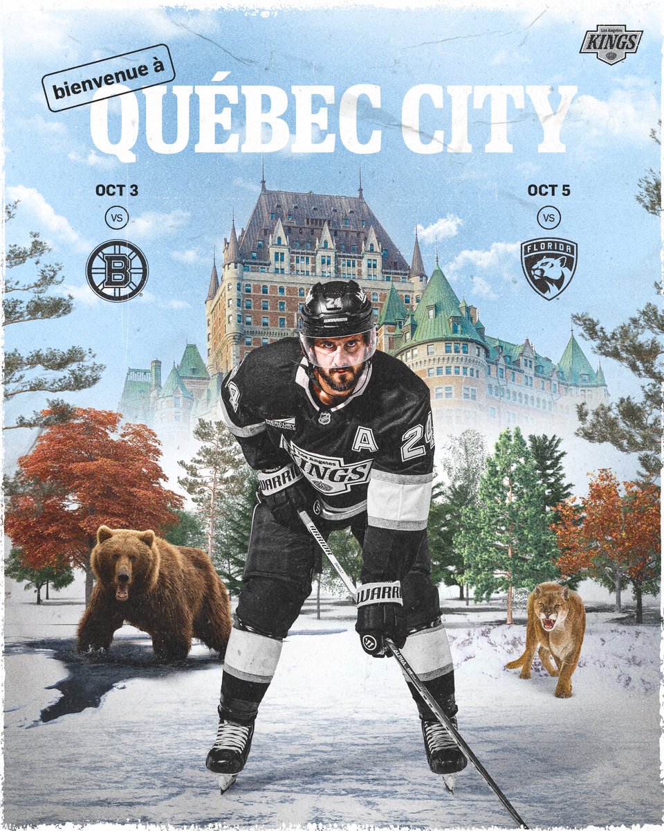 x - LA Kings (@lakings) on Twitter photo Voyage à Québec: Partie 1 🏒 Voyage à Québec: Partie 1 🏒