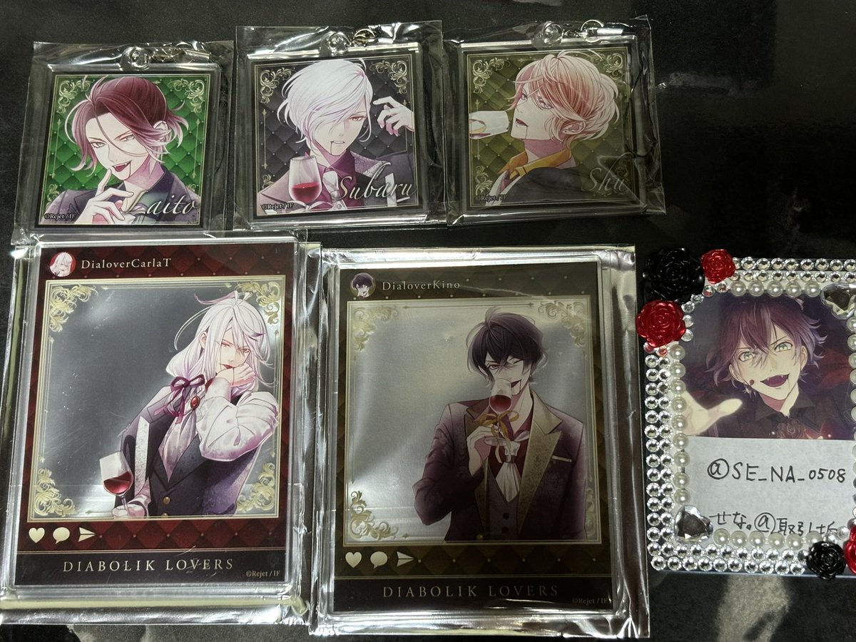 SE_NA_0508's tweet photo. 【交換】DIABOLIK LOVERS ディアラバ CLUB真万魔殿 NIGHTMARE SCARS
 クリアカード ポラカ くじ アクリルフォトカード

譲)カナト、ライト、レイジ、シュウ、スバル、ルキ、ユーマ、コウ、アズサ、シン、カルラ、ルキ

求)同種アヤト

郵送交換 キャラごとor2枚〜
お気軽にお声掛けください🙇‍♀️ https://t.co/u1khtTdDlf