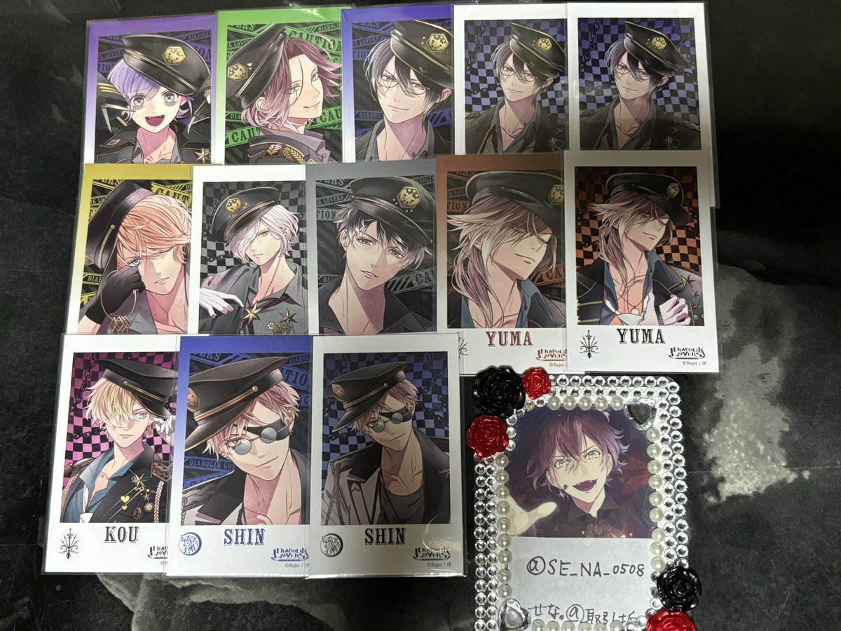 SE_NA_0508's tweet photo. 【交換】DIABOLIK LOVERS ディアラバ CLUB真万魔殿 NIGHTMARE SCARS
 クリアカード ポラカ くじ アクリルフォトカード

譲)カナト、ライト、レイジ、シュウ、スバル、ルキ、ユーマ、コウ、アズサ、シン、カルラ、ルキ

求)同種アヤト

郵送交換 キャラごとor2枚〜
お気軽にお声掛けください🙇‍♀️ https://t.co/u1khtTdDlf