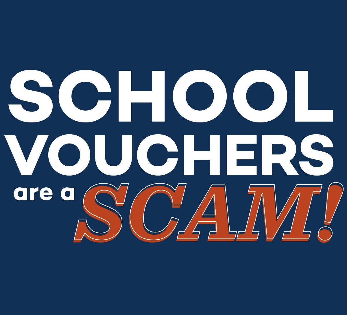 We love school choice. 

Texas has extensive school choice! Public, private, home, charter.

It's vouchers that are corrupt!

Vouchers aren't school choice. 

They are subsidies for private schools.

They violate religious liberty.

They fail children.

Vote a pro #txed #txlege!!
