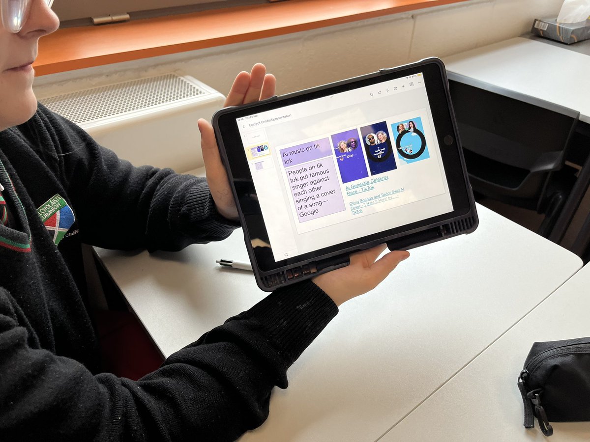 2nd year students are learning all about AI from their Google Applied Digital Skills class. Some really interesting topics and research taking place. Maith thú! <a href="/GoogleForEdu/">Google for Education</a> <a href="/GCLuimnigh/">GCLuimnigh</a> <a href="/GCLeolaiocht/">Ciara Ní Dhrisceoil</a>