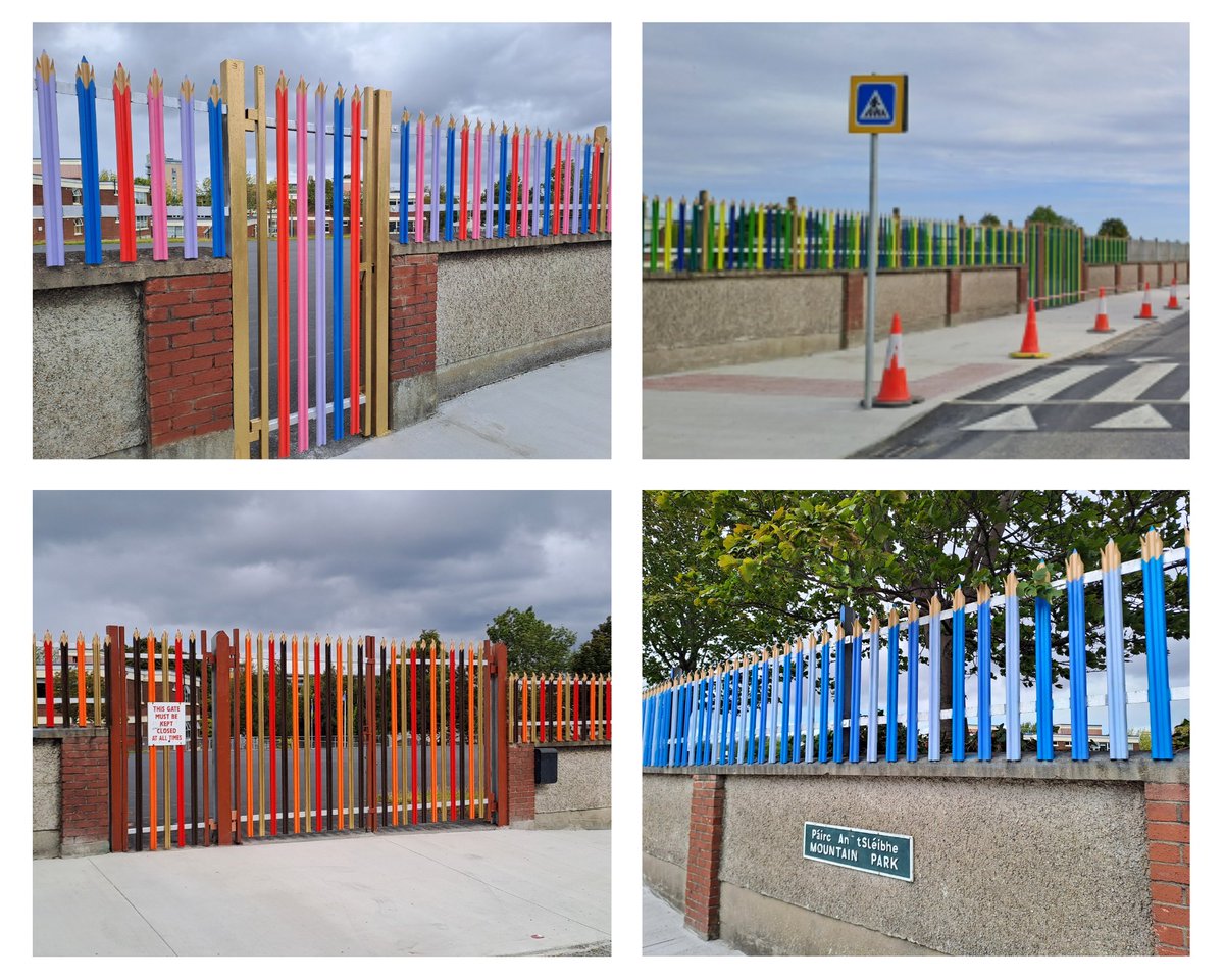 Safe Routes to School (@srts_ire) on Twitter photo Works to create a School Zone are ongoing at <a href="/stdominicsns/">St Dominic's NS</a>, South Dublin 🙌
We love the seasonal theme that's been painted on their school railings, adding some colour and fun to the front of school! 👏
Can't wait to share the completed works soon! 💚 Works to create a School Zone are ongoing at <a href="/stdominicsns/">St Dominic's NS</a>, South Dublin 🙌
We love the seasonal theme that's been painted on their school railings, adding some colour and fun to the front of school! 👏
Can't wait to share the completed works soon! 💚