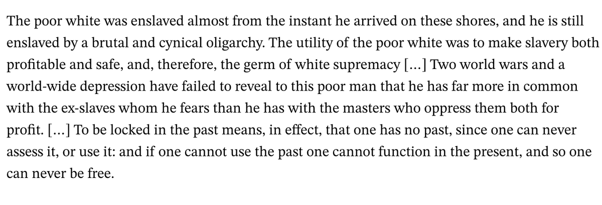 BuzzPoole's tweet photo. @dan_sinykin This is absolutely correct, and it's because Baldwin understood American capitalism better than most. This is from 1964's Nothing Personal, and it is an uncanny summary of why the world is the way it is today. https://t.co/YW77W5k9Kl