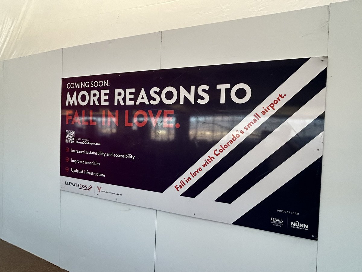 PPRBD's tweet image. The @COSAirport is going through some pretty major upgrades.   For the second straight month we issued permits for a modernization project.   The most recent one is a $6.7 Million project.  #flycos