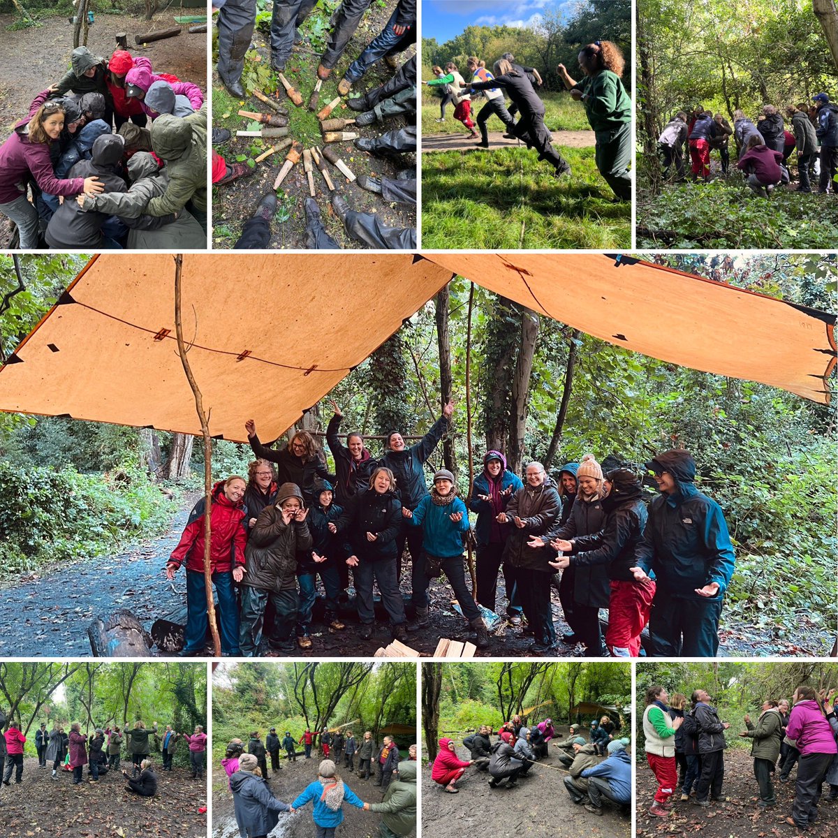 Humbled beyond words by the 14 wonderful souls who joined us for our latest #ForestSchool #Leader Training adventure last week-at the magical Ham Lands in Richmond, London🌳🌲
The weather was tricky at times🌦️&amp; yet the smiles &amp; sparkles in the eyes never faded! 🙏🏼🔥🪵 #Community