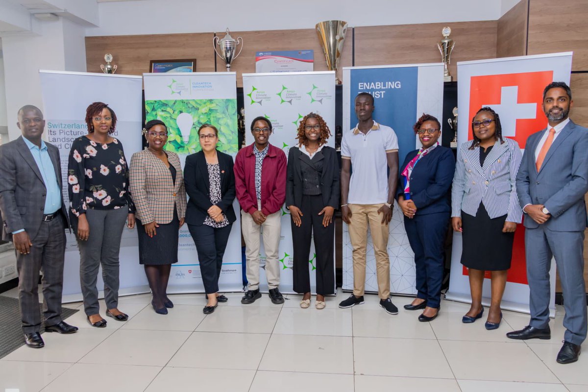 Embassy of Switzerland in Nairobi (@swissembassyke) on Twitter photo 1/2 Big applause ๐๐พ for our #Cleantech Competition finalists for their innovative ideas making a positive impact in ๐ฐ๐ช. Thank you for attending Amb. Ali Mohamed, <a href="/ClimateEnvoyKe/">Ali Mohamed</a> and all the partners <a href="/KenyaCIC/">Kenya Climate Innovation Center (KCIC)</a> <a href="/StrathU/">Strathmore University</a> <a href="/sicpa/">SICPA</a> <a href="/NCBABankKenya/">NCBA Bank</a> ๐ฑ๐ 1/2 Big applause ๐๐พ for our #Cleantech Competition finalists for their innovative ideas making a positive impact in ๐ฐ๐ช. Thank you for attending Amb. Ali Mohamed, <a href="/ClimateEnvoyKe/">Ali Mohamed</a> and all the partners <a href="/KenyaCIC/">Kenya Climate Innovation Center (KCIC)</a> <a href="/StrathU/">Strathmore University</a> <a href="/sicpa/">SICPA</a> <a href="/NCBABankKenya/">NCBA Bank</a> ๐ฑ๐