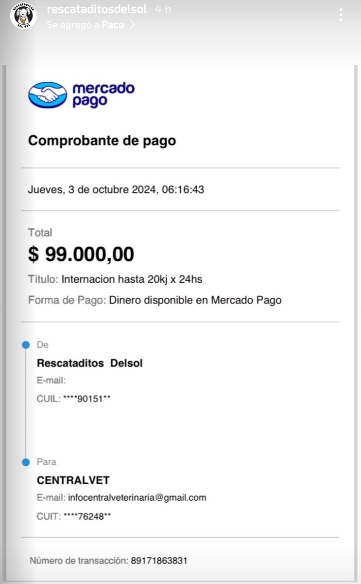 SolchiR's tweet photo. Paco sigue complicado y necesita de nuestra ayuda! Ya difundiendo nos das una gran mano! Toda su historia y comprobantes están en Instagram! https://t.co/Ec4MWIHEGX https://t.co/ZDvD2ssafd